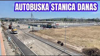 VRATILI SE RADNICI NA GRADILIŠTE BULEVARA ISPOD PRUGE AUTOBUSKA STANICA PRE VRVI OD RADOVA [upl. by Llennyl]