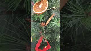 COMO DECORAR ARBOL DE NAVIDAD PARA LA COCINA CON NARANJAS SECAS shorts [upl. by Shaine]