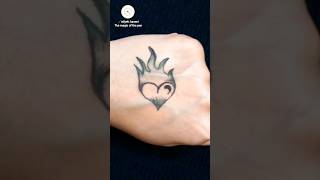 ❌️heart tatoo❤️😱shorts viral trending tiktok [upl. by Leakcim]