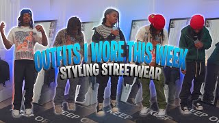 OUTFITS I WORE THIS WEEK  MENS FASHION  STREETWEAR [upl. by Alleiram]