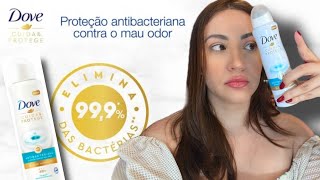 Desodorante Dove Cuida amp Protege Antibacteriano Aerosol Antitranspirante  Cuida e protege mesmo 🤨 [upl. by Ynohtnad]