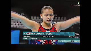 Women 3m springboard  Nur Dhabitah Sabri [upl. by Jotham373]