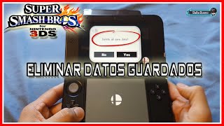 CÓMO ELIMINAR TU PARTIDA EN SUPER SMASH BROS 3DS [upl. by Hajile38]