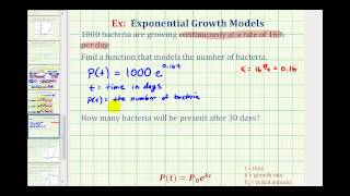 Exponential Function Application yaekt  Bacteria Growth [upl. by Elleynad]