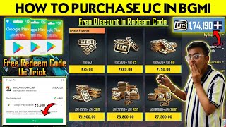 HOW TO PURCHASE UC IN BGMI 🔥 HOW TO BUY UC IN BGMI 🔥 BGMI ME UC KAISE PURCHASE KARE [upl. by Ulund]