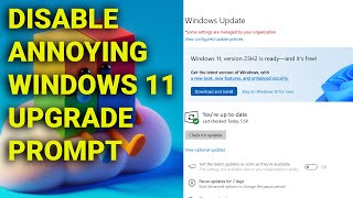 Stay on Windows 10 Permanently Block Windows 11 Update Prompt [upl. by Nuahsel949]