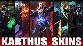 KARTHUS SKINS 2022  All Karthus Skins Including Pentakill III Lost Chapter Karthus [upl. by Elrem]