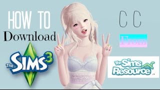 How To Download Cute Sims 3 CC From The Sims Resource [upl. by Ayekahs860]