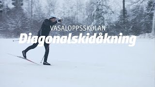 Vasaloppsskolan – Diagonalåkning Träna på snö del 1 av 4 [upl. by Atteyram529]