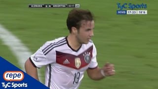 Mario Götze marcó el segundo de Alemania [upl. by Manton]