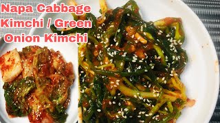 KIMCHI  Green Onion Kimchi  Napa Cabbage Kimchi  Kimchi Easy Recipe  Kimchi Filipino Style [upl. by Rubbico966]