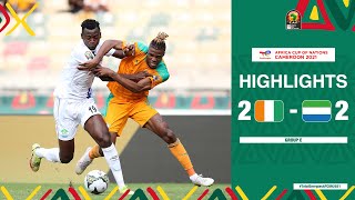 Côte dIvoire 🆚 Sierra Leone Highlights  TotalEnergiesAFCON2021  Group E [upl. by Howund]