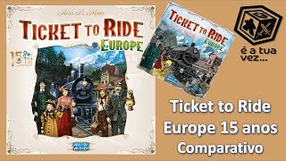 Ticket to ride  Edição Especial 15 Anos  Comparativo [upl. by Huskey]