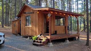 Off grid cabin tiny home tour PART 2 [upl. by Pippa]