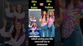 Hira amp Rabia Vs Hira amp Fatima😙 new Video🤩which you like most tell me in comments 🎉 allsistrologyfan [upl. by Ainavi]