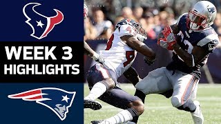 Texans vs Patriots  NFL Week 3 Game Highlights [upl. by Ahsinhoj]