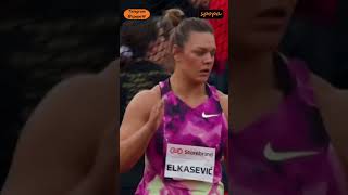 Sandra ELKASEVIĆ 🇭🇷❤️❤️ 2024 Bislett Games spopaW shorts athletics viral [upl. by Llenroc600]