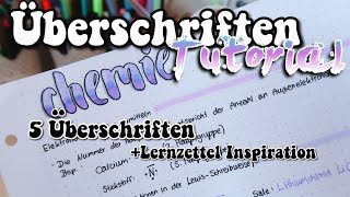 Überschriften Tutorial 📝 wie mache ich meine Überschriften  kathie [upl. by Moulden]