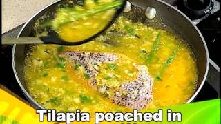 Poached Tilapia amp Ackee Soup  Grace Foods Creative Cooking Traditional Foods  New Ideas [upl. by Barger]