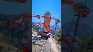 GTAV CREEPY THOMAS THE TRAIN VS THOMAS THE TANK ENGINE shorts [upl. by Assirahs]