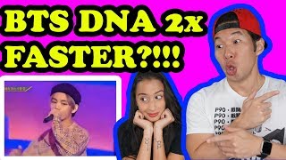 BTS DNA 2X SPEED DANCE REACTION [upl. by Bettzel]