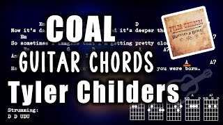 COAL  Tyler Childers  Guitar ChordsLyrics Play Along [upl. by Accire821]