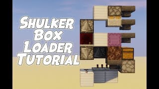 TUTORIAL Simple amp Compact Shulker Box Loader  Storage System 350000 Items 116 READY [upl. by Haile]