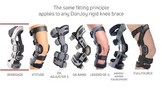 DonJoy Rigid Knee Brace Fitting Guide [upl. by Spenser]