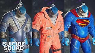 ALL King Shark Outfits Victory Poses Voicelines amp Emotes  Suicide Squad Kill The Justice League [upl. by Hardigg]