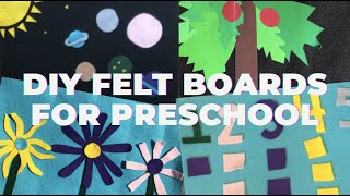 DIY FELT BOARDS for Preschoolers Making felt boards and storyboards at home Easy DIY project [upl. by Sellma]