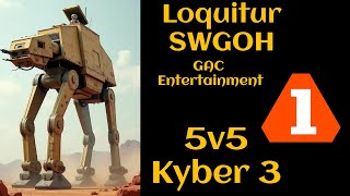 SWGOH Loquitur 5v5 GAC K3 M1 Trench Amidala SEE JMK QGJ Rey [upl. by Bamford]