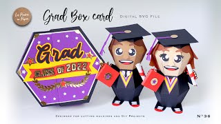 SVG PROJECT GRAD BOX CARD ASSEMBLY TUTORIAL  LPP  N36 [upl. by Macrae697]