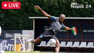 Allenamento del Napoli a Dimaro partitella in DIRETTA con Kvara e Osimhen 🔴 Ritiro 2023 [upl. by Norre]