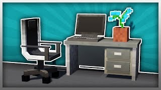 ✔️ MrCrayfishs Furniture Mod Computer Desk The Modern Update [upl. by Eldrid]