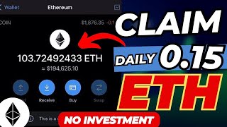 Free Eth Mining Site 2024  How To Mine Ethereum Without Investment  Crypto News Today [upl. by Oralla]