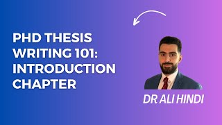 PhD Thesis introduction 101 [upl. by Louis]