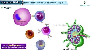 Hypersensitivity Type I reaction Immediate or allergic reaction  Pathology Lecture [upl. by Suhpoelc]