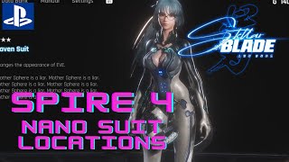 Stellar Blade Spire 4 Nano Suit Location 3 All Base Nano Suit Collected [upl. by Acyre]