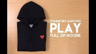 Comme Des Garcons Play FullZip Hoodie  Review [upl. by Murielle642]