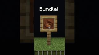 BUNDLES added back to Minecraft after 4 years [upl. by Enelym]