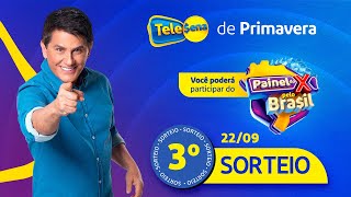 3º SORTEIO  RESULTADOS da TELE SENA de PRIMAVERA 22092024​ [upl. by Assyl]