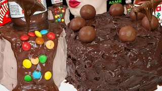 ASMR CHOCOLATE CREAM CAKE MALTESERS MUKBANG EATING SOUNDS asmr 디저트먹방 chocolate 초콜릿 케이크 디저트 [upl. by Nwahsiek]