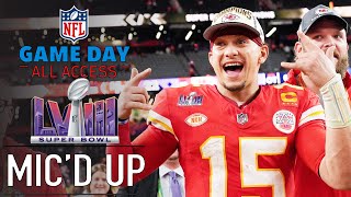 NFL Super Bowl LVIII Micd Up quotI want back to back to backquot  Game Day All Access [upl. by Bodwell86]