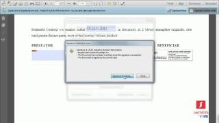 Verificarea semnăturii electronice dintrun document PDF inteligent [upl. by Aracaj]