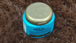 OGX Renewing Argan Oil of Morocco Intense Moisturising Treatment Review [upl. by Llemart]