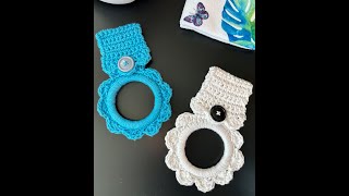 How to Crochet a Towel Holder [upl. by Naleag578]