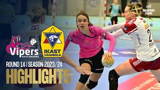 Vipers Kristiansand vs Ikast Handbold  Round 14  EHF Champions League Women 202324 [upl. by Merchant920]