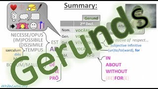 Capitulum 26  Gerunds Lingua Latina [upl. by Jacobine]