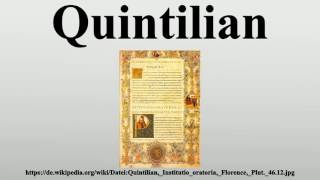 Quintilian [upl. by Shult]