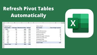 How to automatically update pivot tables using VBA [upl. by Anerres]